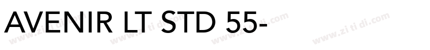 AVENIR LT STD 55字体转换